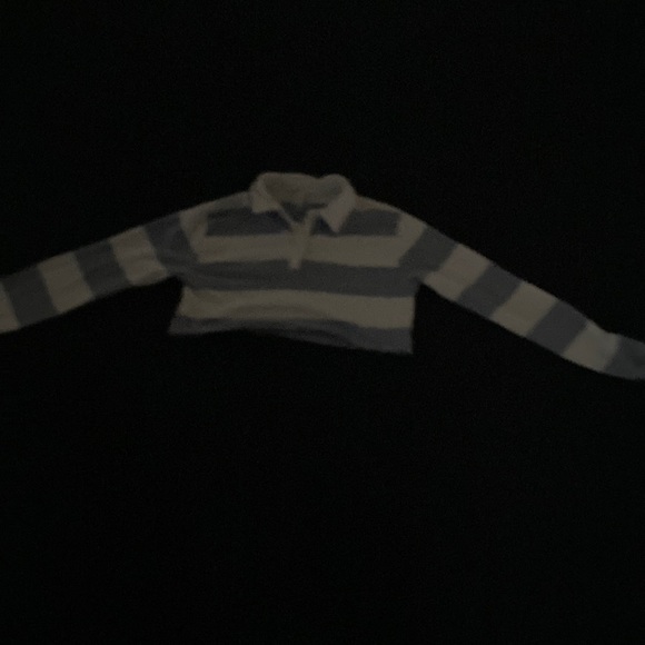 Tilly's Other - Cute blue and white crop top shirt from zumiez